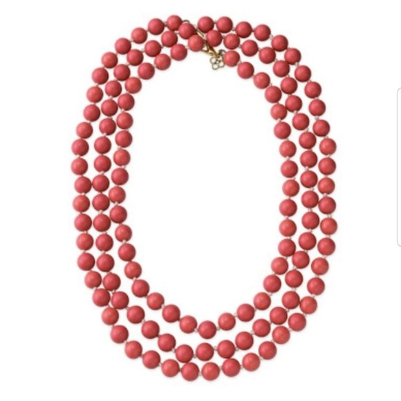 ::Stella & Dot Retired Red Coral LaCoco Necklace - Picture 3 of 10